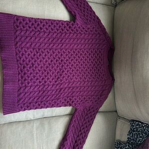 Ann Taylor Magenta Sweater